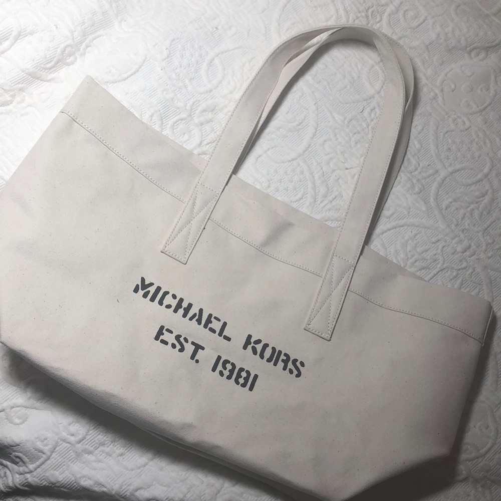 Michael Kors • Canvas Tote Bag *rare find*